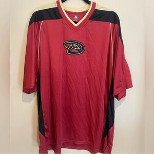 ❤️Baseball Genuine Merchandise Red and Black Arizona Diamondbacks Men's Jersey